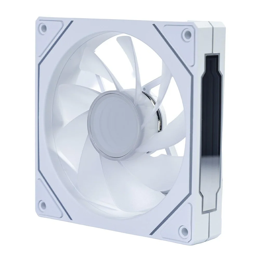 Imagem 4 de 5 do produto Cooler Para Gabinete Round5 Aurora Reverse White, 120mm, Pwm, ARGB, Branco, R5-aurora-rv-w-2194