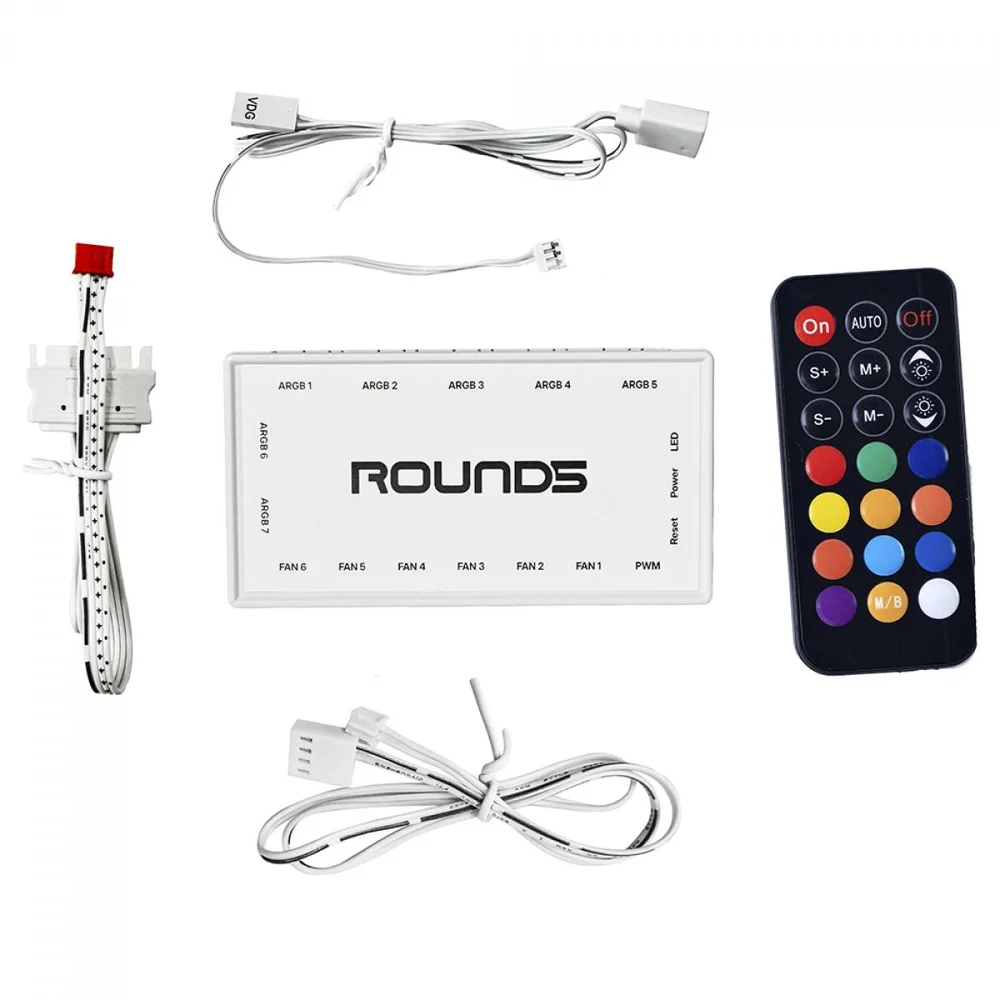 Imagem 4 de 5 do produto Controladora Round5 White, ARGB, Pwm, Branco, R5-controller-aRGB-w-2208