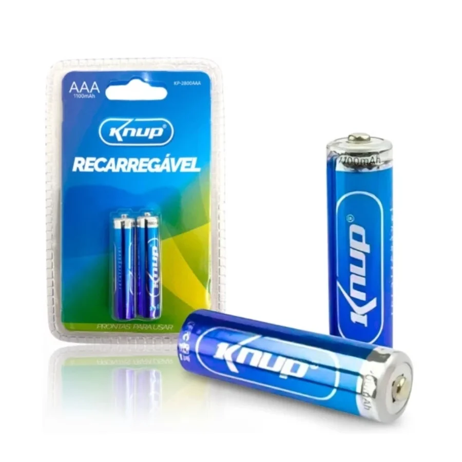 Pilha Recarregável Aaa Knup Blister C/2 Un