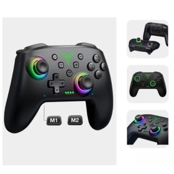 Imagem 5 de 5 do produto Controle Sem Fio Gamer Dinofire Q218 Switch PC Android Ios Bluetooth Turbo RGB