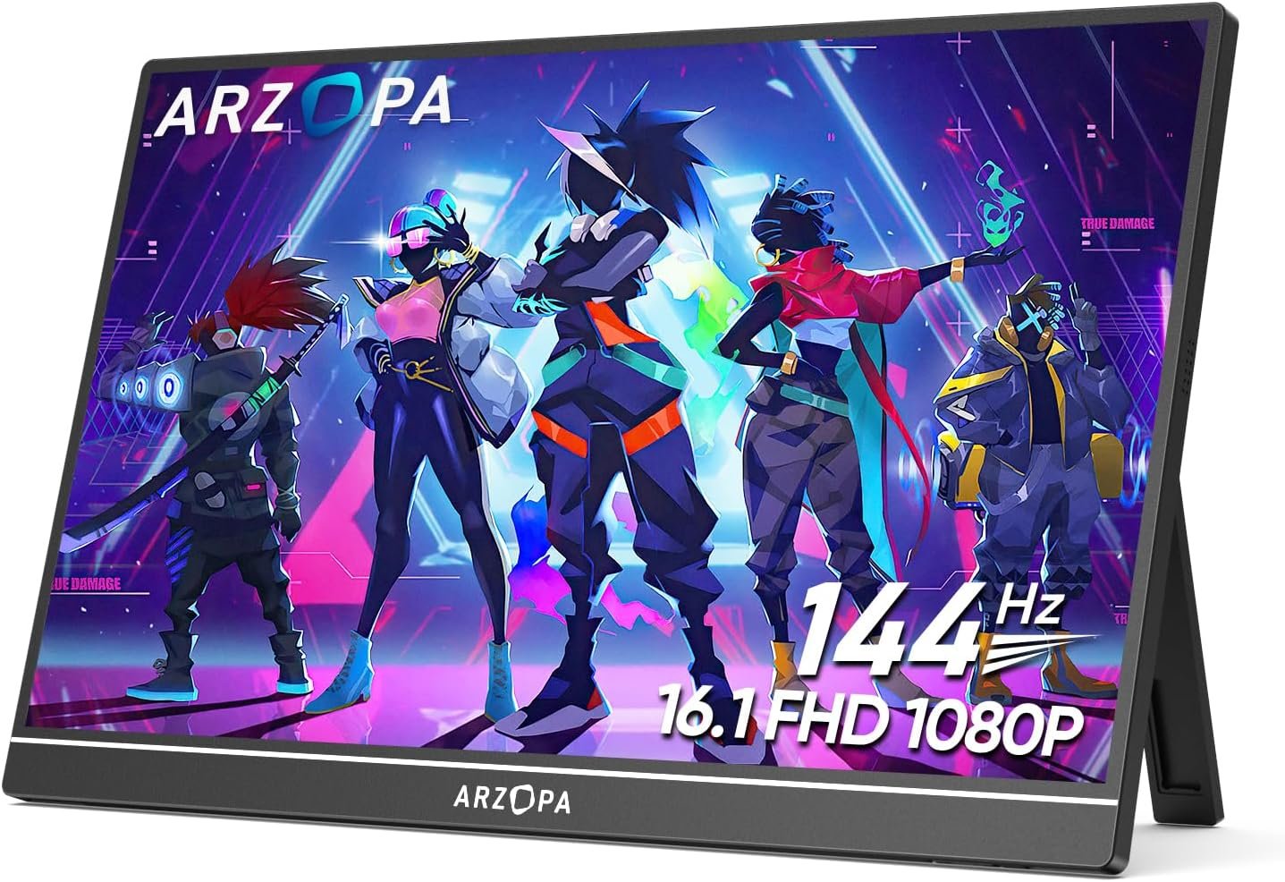 Monitor Portátil Full Hd 144hz Gamer 1080p 16,1" - Preto
