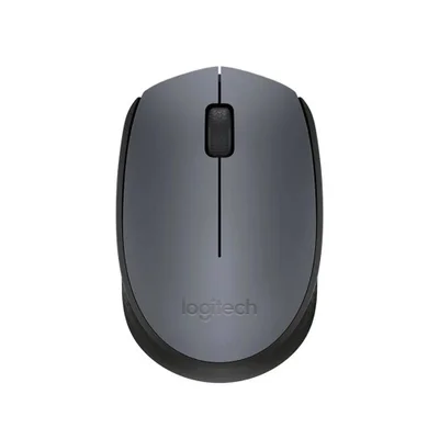 Mouse Logitech Wireless M170 3 Botões Wireless 1000dpi Cinza