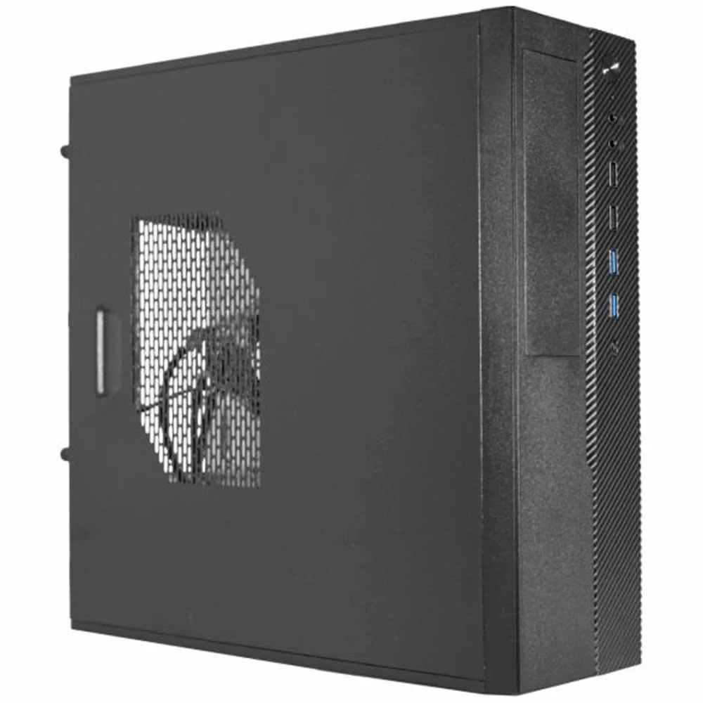 Gabinete K-mex Slim Micro Atx Gm-02td Com Fonte Ez-tfx300 80 Plus Bronze - Gm02tdxq5020b0x
