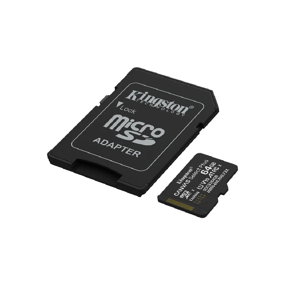 Imagem 3 de 5 do produto Cartão De Memória Kingston Canvas Select Plus Gen3 64gb 100mb/s Classe 10 U1 V10 Sdcs3/64gb