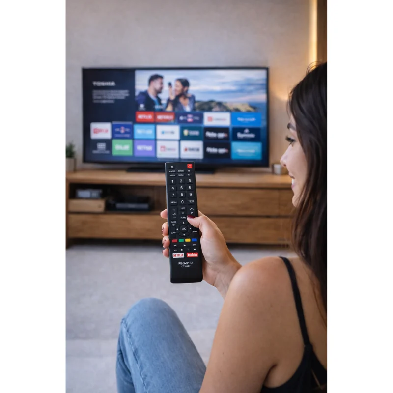Imagem 2 de 4 do produto Controle Remoto Compatível Toshiba Smart Tv Fbg-9138 LED Lcd Hdtv Alta Qualidade