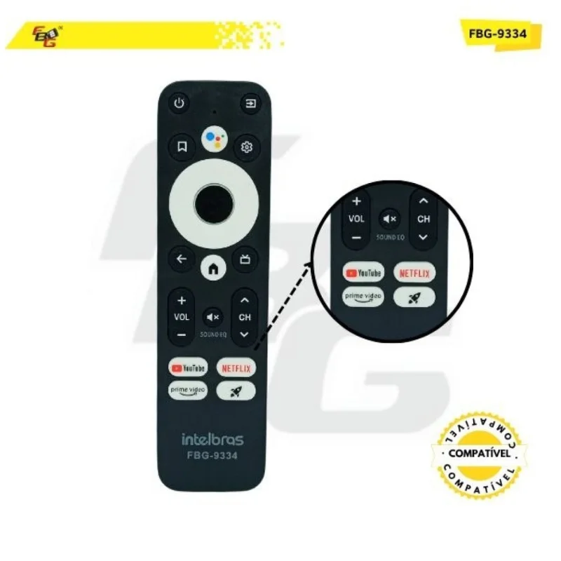 Imagem 4 de 4 do produto Controle Remoto Compatível Com Receptor Intelbras - Modelo Fbg-9334