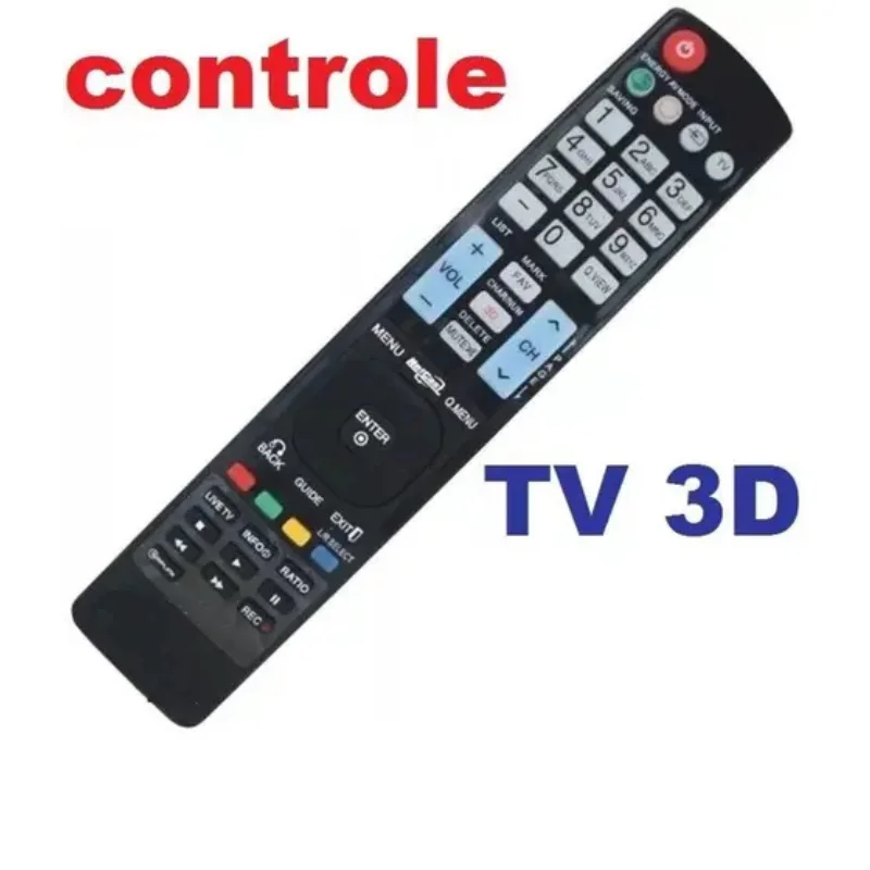 Imagem 4 de 4 do produto Controle Remoto LED Compatível Com Tv Lg 3d Modelo Fbg- 7954