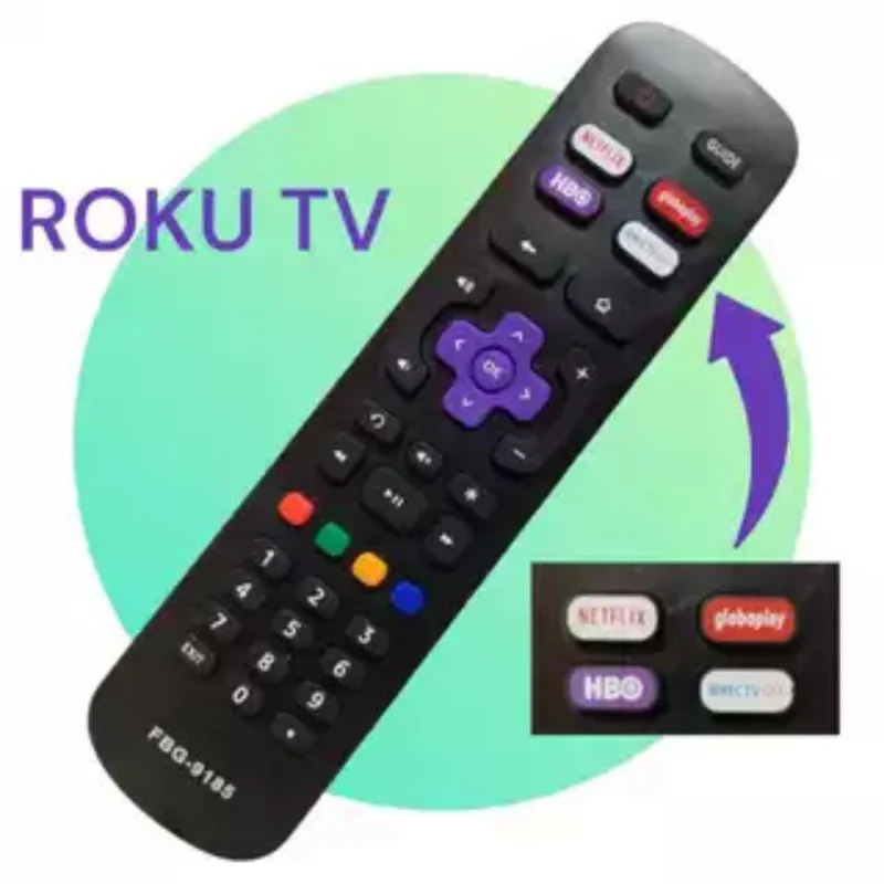 Imagem 4 de 4 do produto Controle Remoto Compativel Semp Roku 32r6500 43r6500 Fbg-9185