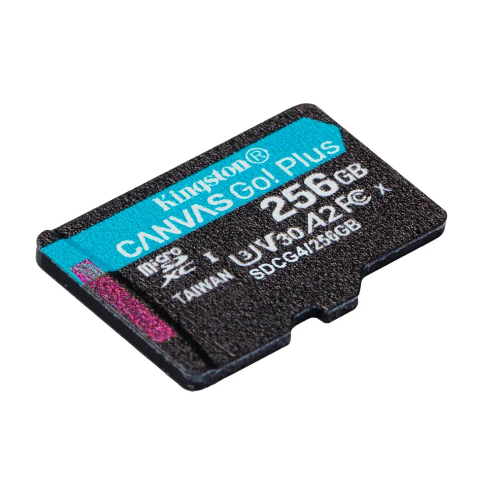 Imagem 4 de 5 do produto Cartão De Memoria 256gb Micro Sdxc Cl10 200mb Canvas Go Plus Sdcg4/256gb Kingston