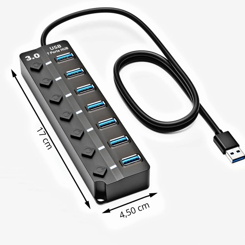 Imagem 4 de 4 do produto Hub Usb 3.0 7 Portas
