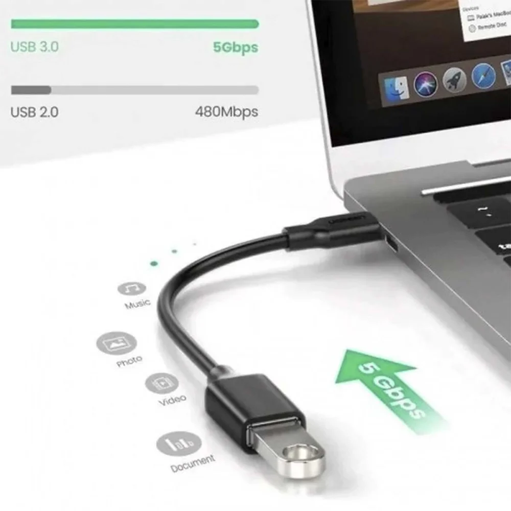 Imagem 2 de 5 do produto 20 Adaptador Otg Usb C Para Iphone 15 16 Android Pendrive