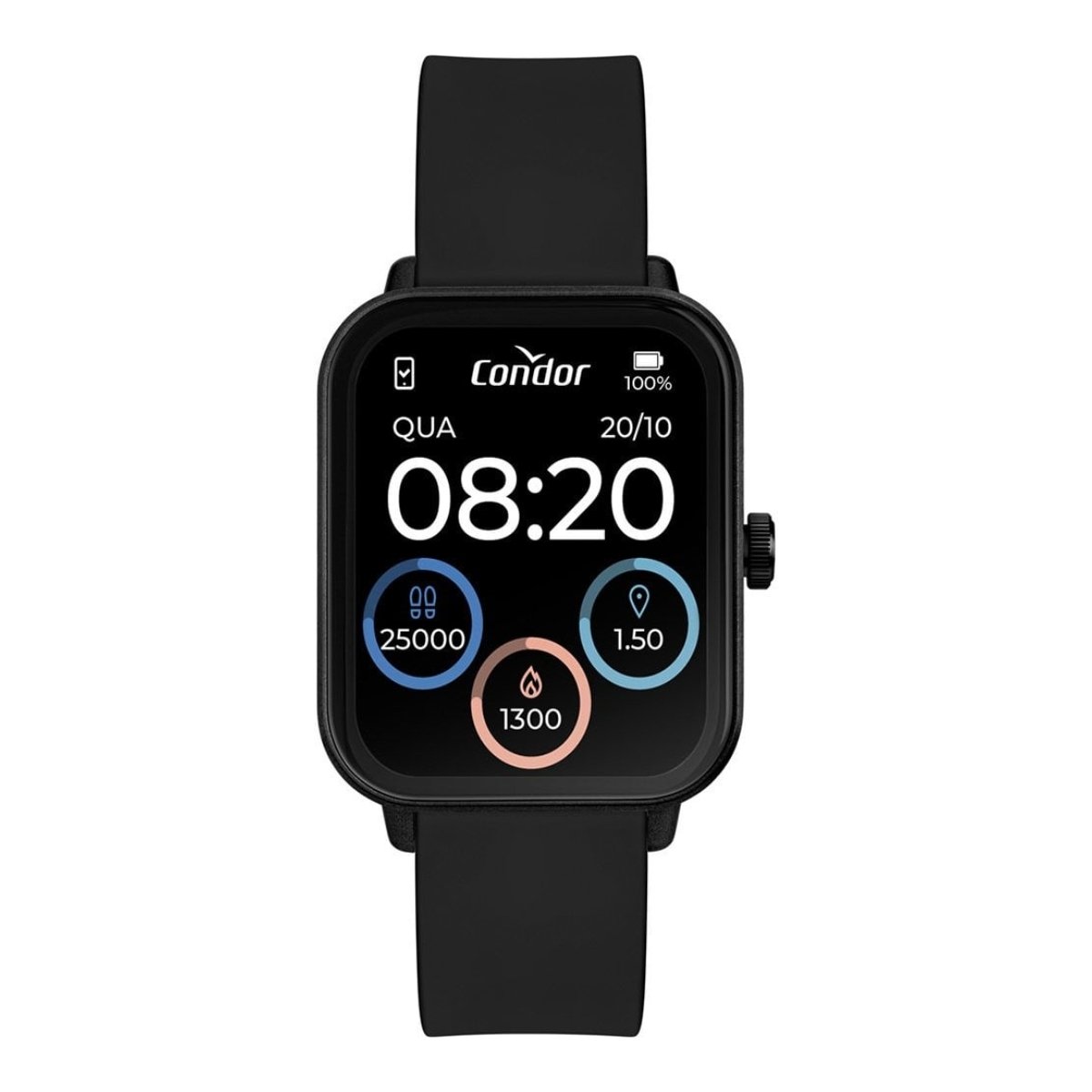 Relógio Smartwatch Condor Unissex Bluetooth Chamadas Caixa Em Resina