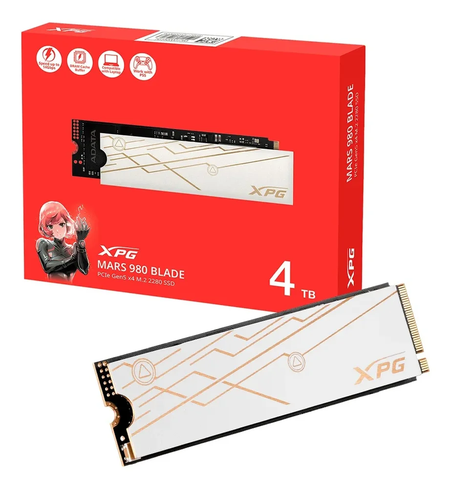 SSD M2 Adata Xpg 4TB Mars 980 Blade Gen5 14000mb/s