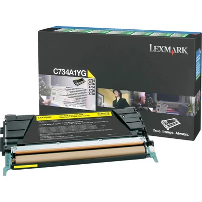Toner Original Lexmark | C734 C736 X734 X736 | C734a1yg | Amarelo