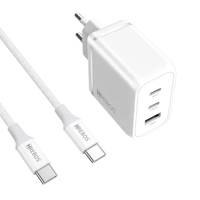 Carregador De Celular Herbos Premium 65w Crg-504c Branco