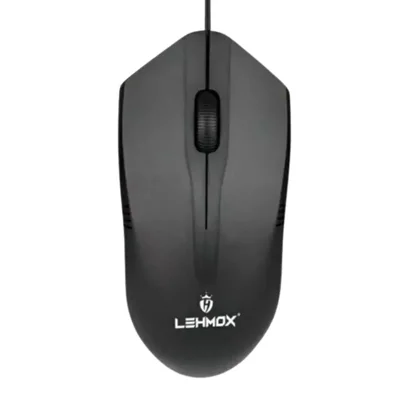Mouse Óptico Usb Lehmox Ley-1506 – 3 Botões, 1000 Dpi, Design Ambidestro, Plug & Play