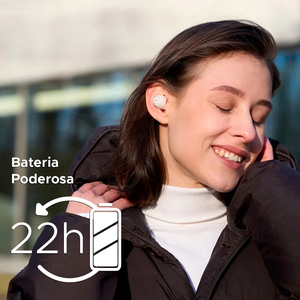 Imagem 3 de 5 do produto Fone TWS com Cancelamento de Ruído, Bateria 22h, Design moderno EDIFIER X3 PRO - Cinza