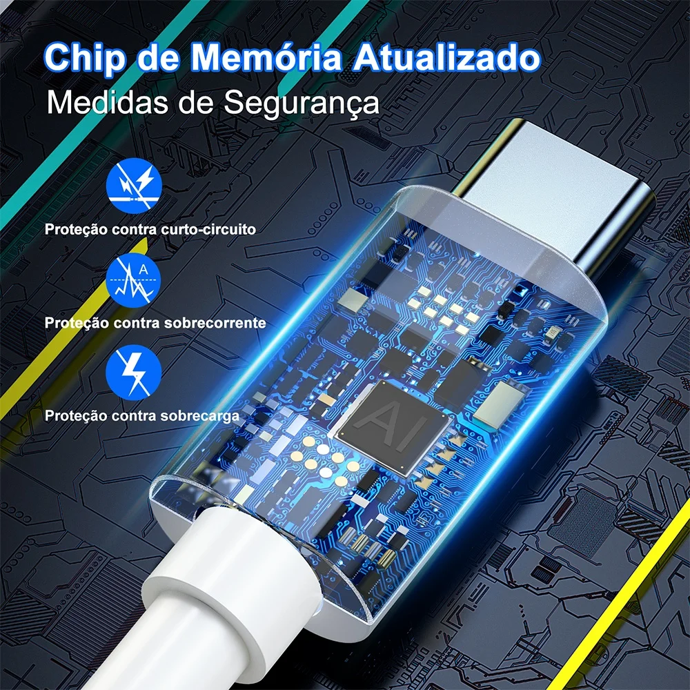 Imagem 3 de 5 do produto Cabo Usb C P/usb A 1hora 2.1a Macho/macho 1metro Branco