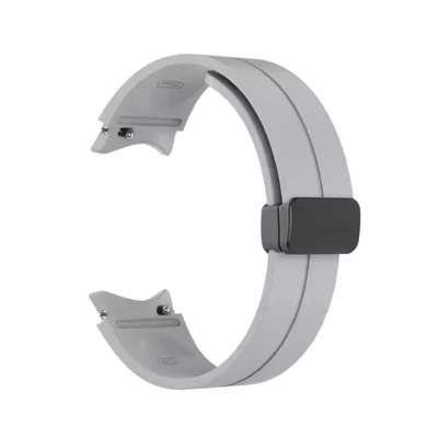 Pulseira De Silicone Magnética Para Galaxy Watch - Cinza
