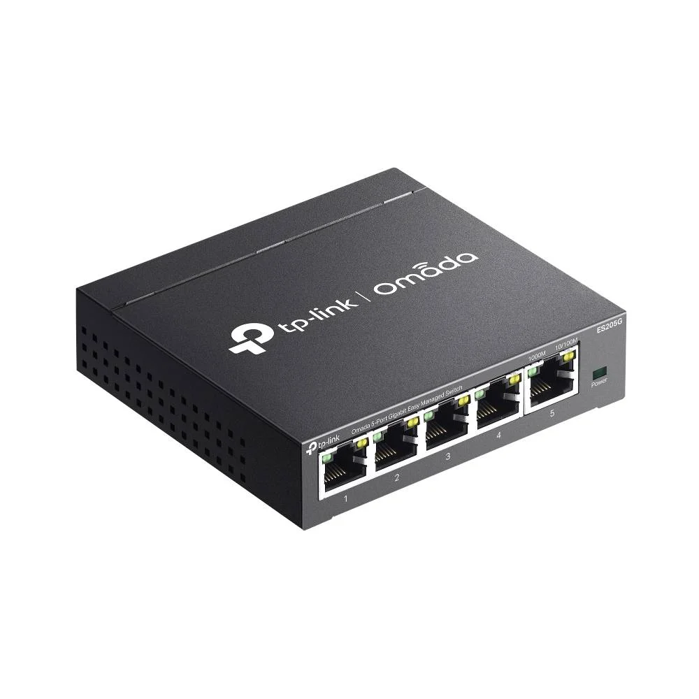 Imagem 4 de 5 do produto Switch Omada By Tp-link 5 Portas Gigabit Rack Case Metal Es205g