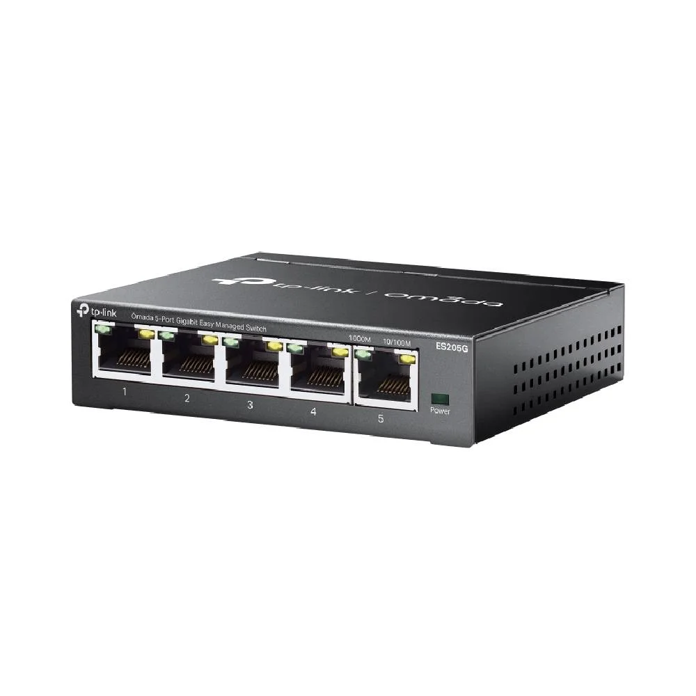 Imagem 5 de 5 do produto Switch Omada By Tp-link 5 Portas Gigabit Rack Case Metal Es205g