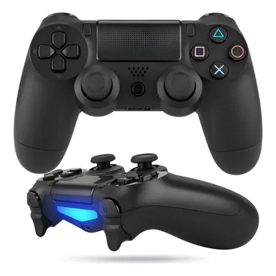 Controle Sem Fio Compatível Com Play4 Ps4 Playstation 4 / Slim / Pro / PC E Smart Tvs Samsung Cor Preto