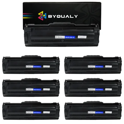 Kit 7 Toner Compatível Hp 105a W1105a 107a 107w 135a 135w Cor:preto