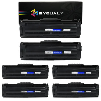 Kit 6 Toner Compatível Hp 105a W1105a 107a 107w 135a 135w Cor:preto