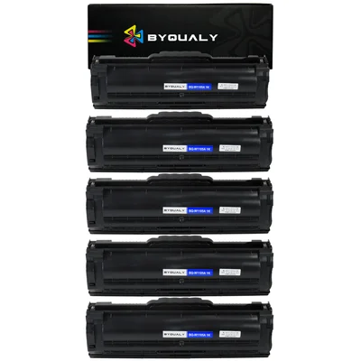 Kit 5 Toner Compatível Hp 105a W1105a 107a 107w 135a 135w Cor:preto