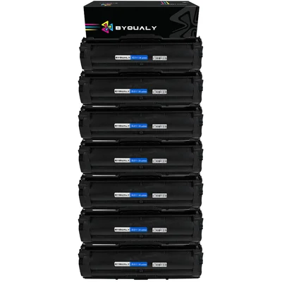Kit 7 Toner Byqualy Compatível Samsung D111 Mlt111 111 M2020 M2021 m2070 1,8k Novo