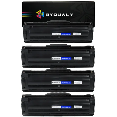 Kit 4 Toner Compatível Hp 105a W1105a 107a 107w 135a 135w Cor:preto