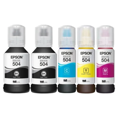Kit 5 Refil Tinta Para T504 L4150 L4260 L14150 L6270