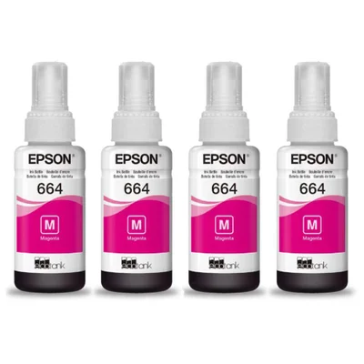 Kit Tinta L455 T664 L375 L365 L395 L396 L355 L300 L220   Magenta