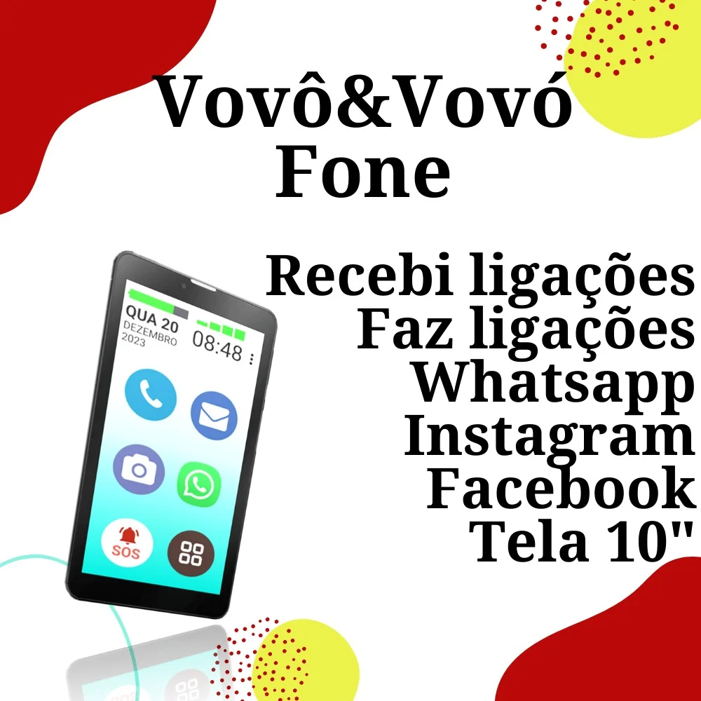 Imagem 2 de 5 do produto Vovô&vovófone Tab 4g 64gb Tela 10" Faz E Recebe Ligação