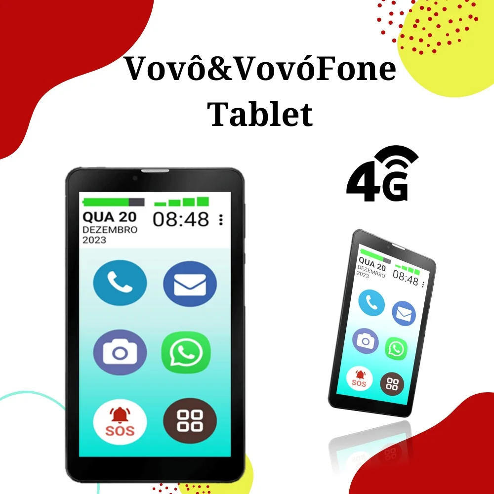 Imagem 4 de 5 do produto Vovô&vovófone Tab 4g 64gb Tela 10" Faz E Recebe Ligação
