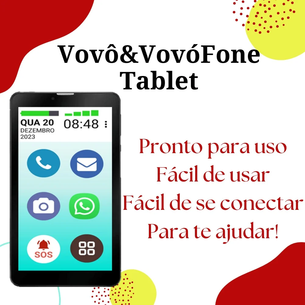 Imagem 5 de 5 do produto Vovô&vovófone Tab 4g 64gb Tela 10" Faz E Recebe Ligação