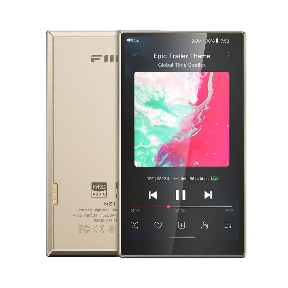 FIIO新作DAP M21 Titanium Gold ほぼ未使用 FIIO M21 Titanium Gold デジタルオーディオプレイヤー プレーヤー