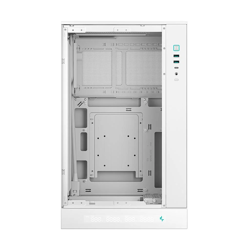 Imagem 3 de 5 do produto Gabinete Gamer Deepcool Ch270 Digital Mini Tower Vidro Frontal Branco