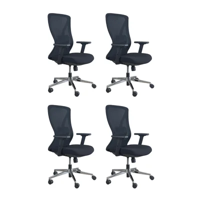 Cadeira De Escritório Presidente Oficial Work - 4 - Work Sem Apoio