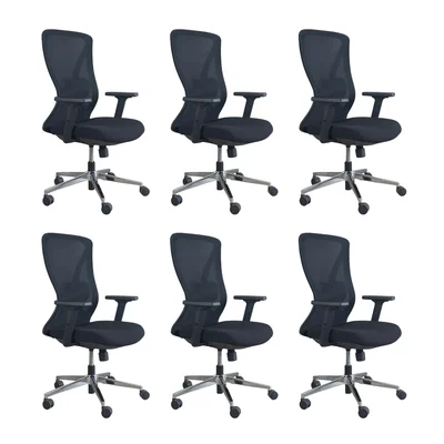 Cadeira De Escritório Presidente Oficial Work - 6 - Work Sem Apoio