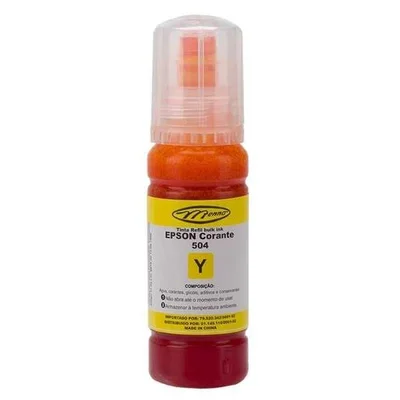 Compatível Refil De Tinta P/ Epson T504 T504420 Amarelo 70ml