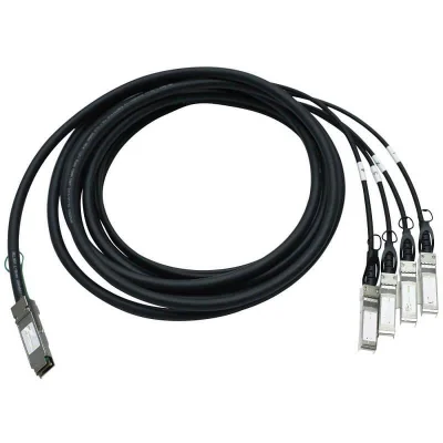 Conector Qsfp+ 40g Unee Qsfp-4sfp10g-cu3m 3m Passivo 30awg