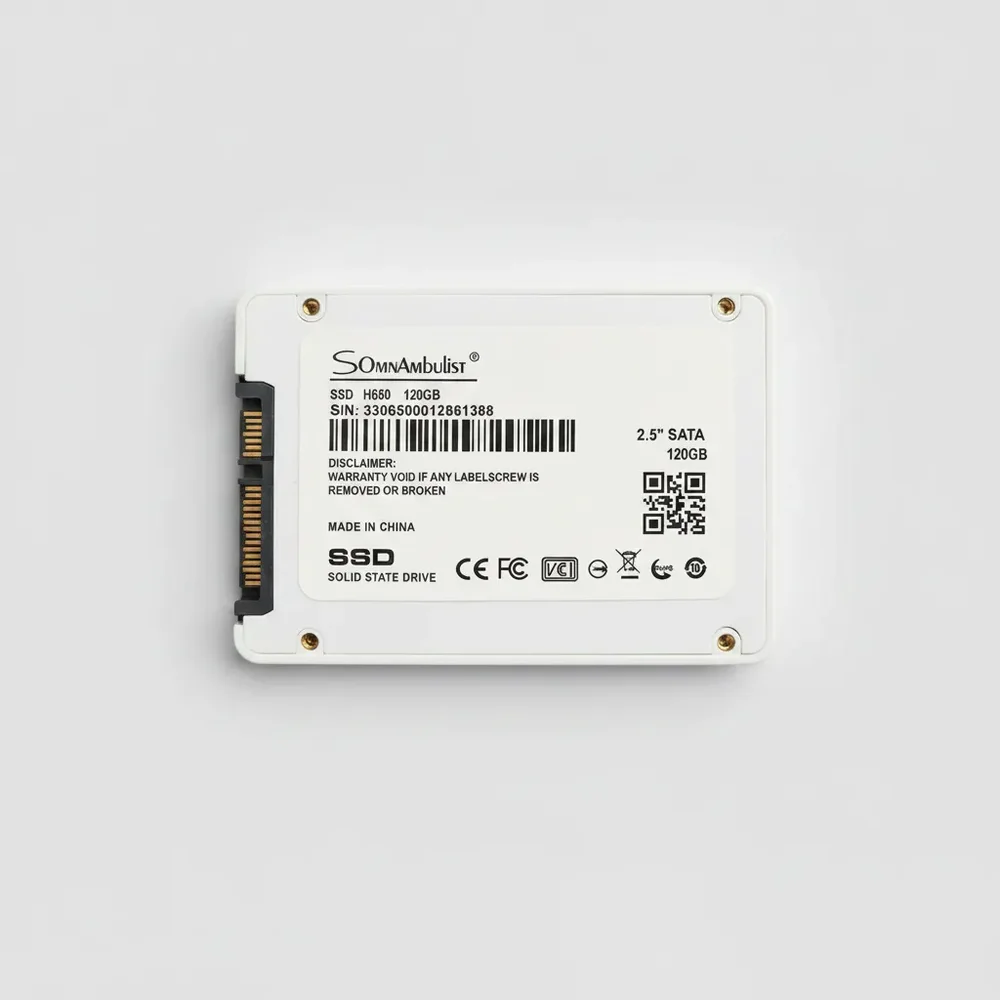 SSD Somnambulist 120GB Branco 2.5 Sata3 H650 550mbps SSD Somnambulist 120GB Branco 2.5 Sata3 H650 550mbps