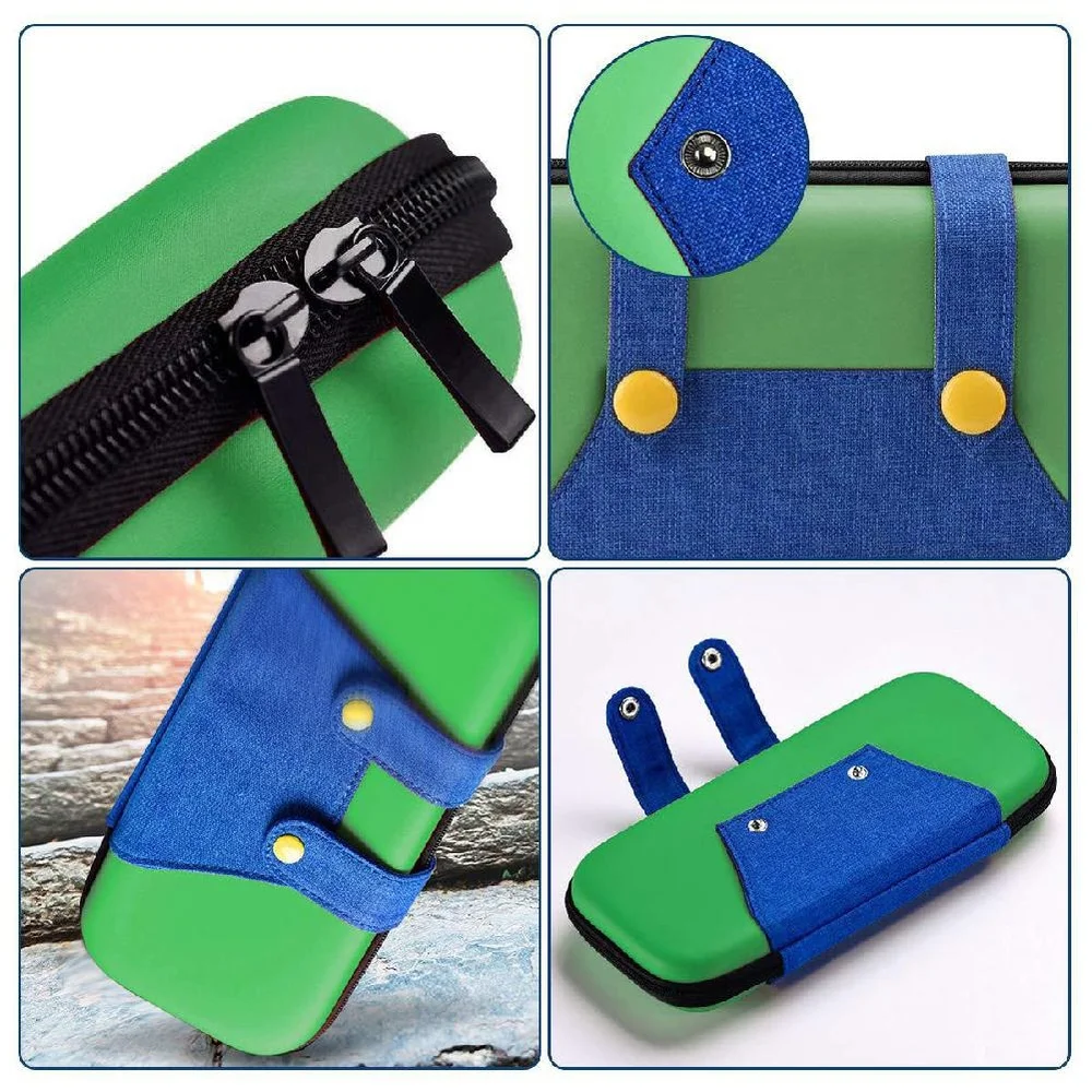 Imagem 2 de 5 do produto Case Nintendo Switch 2 Luigi Verde Estojo Bolsa Ns2