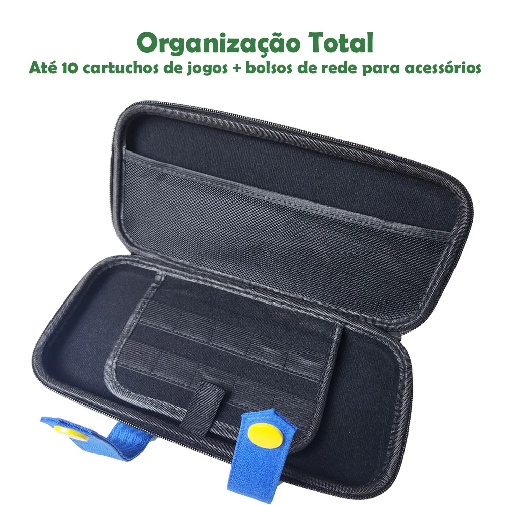 Imagem 5 de 5 do produto Case Nintendo Switch 2 Luigi Verde Estojo Bolsa Ns2