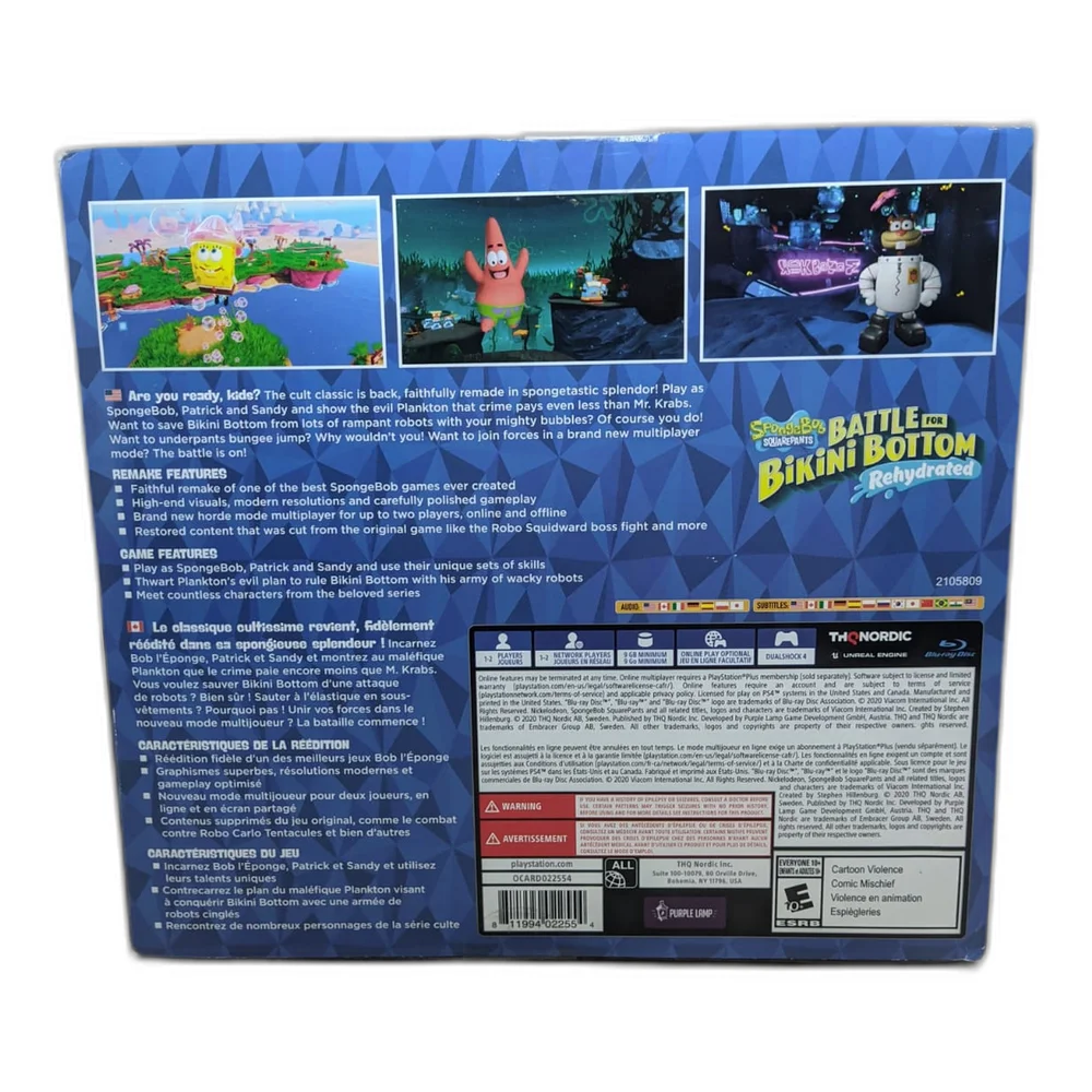 Imagem 4 de 5 do produto Jogo Spongebob Squarepants: Battle For Bikini Bottom Ps4 Ed
