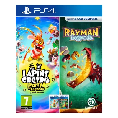 Jogo Rabbids Party Of Legends + Rayman Legends Ps4 Europeu