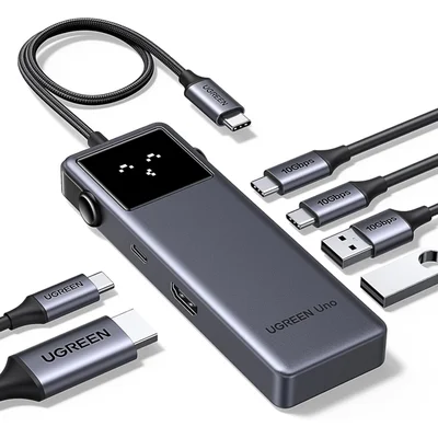 Hub Usb-c Ugreen Qpai Pro 7 Em 1 4k A 60 Hz Com Porta HDMI Pd100w