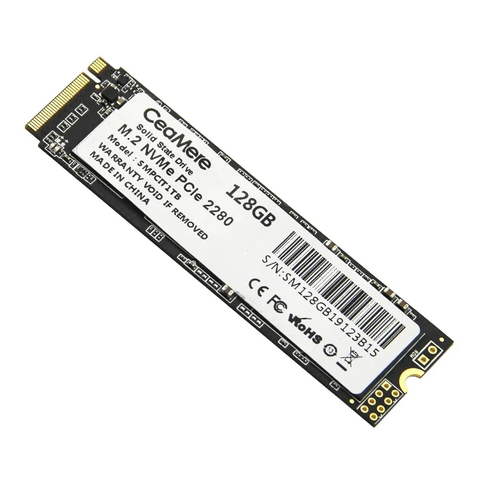 Imagem 3 de 5 do produto SSD Ceamere 128GB Nvme 2280 M.2 PCIe 3.0 Solid State Drive Para PC E Notebook