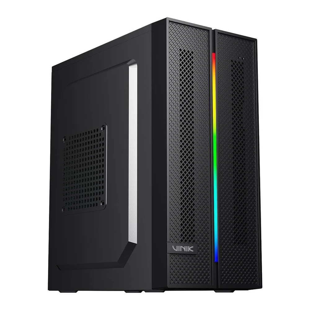 Imagem 3 de 5 do produto Gabinete Gamer Vinik Sg26 Preto Fita De LED RGB - Sg26acbk